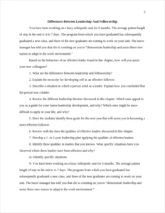 differences between leadership and followership – page 2