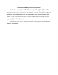 introduction and purpose for capstone project – page 2