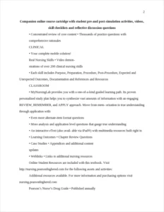 companion online course cartridge with student pre-and post-simulation activities – page 2