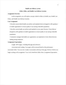 health care delivery system – page 2