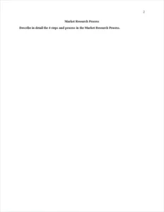 market research process – page 2