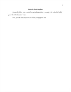 ethics in the workplace – page 2