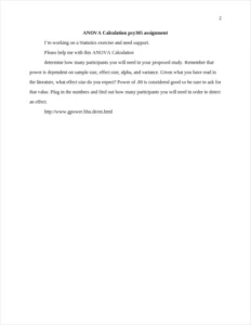 anova calculation psy305 assignment – page 2
