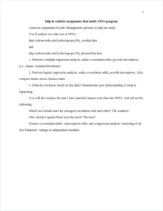 help in statistic assignment that needs spss program – page 2