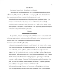 Globalization Essay Example – page 2