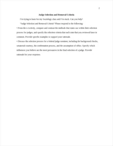 judge selection and removal criteria – page 2
