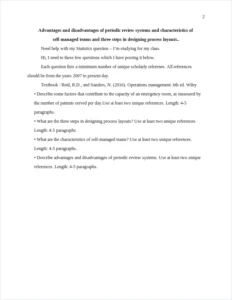 advantages and disadvantages of periodic review systems and characteristics of self-managed teams and three steps in designing process layouts.. – page 2