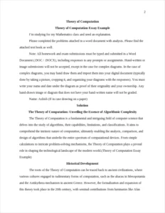 Theory of Computation Essay Example – page 2