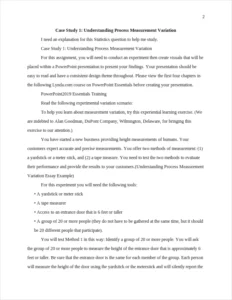Understanding Process Measurement Variation Essay – page 2
