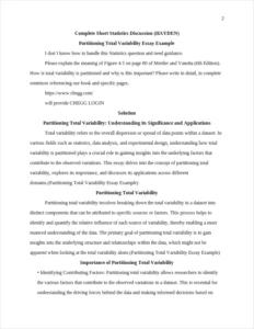 Partitioning Total Variability Essay Example – page 2