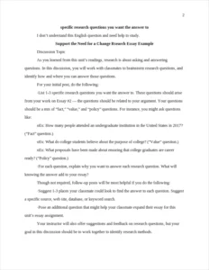 Support the Need for a Change Rsearch Essay – page 2