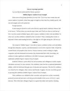 Hidden Figures Analysis Essay Example – page 2