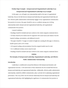 Interpersonal and Organizational Leadership – page 2