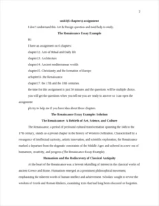 The Renaissance Essay Example – page 2