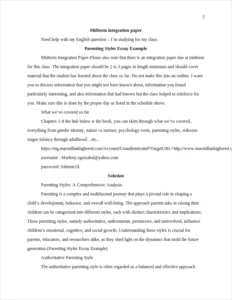 Parenting Styles Essay Example – page 2