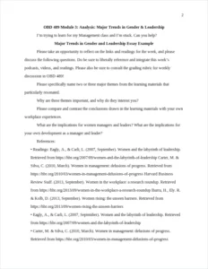 Major Trends in Gender and Leadership Essay – page 2