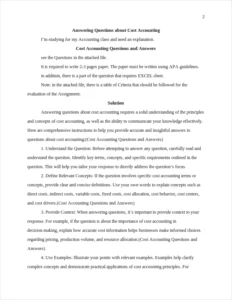 Cost Accounting Questions and Answers – page 2