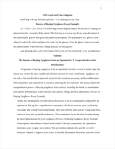 Process of Buying Eyeglasses Essay Example – page 2