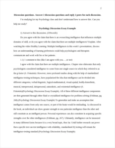 Psychology Discussion Essay Example – page 2