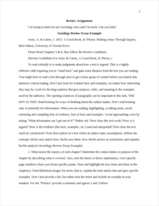 Sociology Review Essay Example – page 2