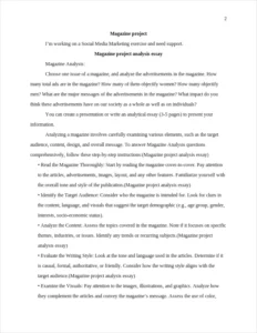 Magazine project analysis essay – page 2