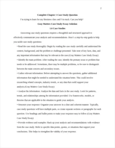 Gray Matters Case Study Essay – page 2