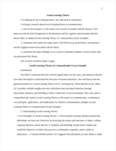 Social Learning Theory in Communication – page 2