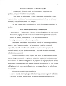 Larceny and embezzlement essay example – page 2