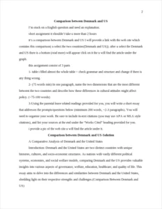 Comparison Between Denmark and US – page 2