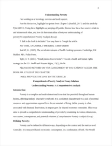 Comprehensive Poverty Analysis Essay – page 2