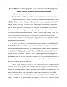 Christian worldview perspective – page 2