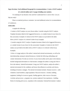 SWOT Analysis of a Selected Airline Essay Example – page 2