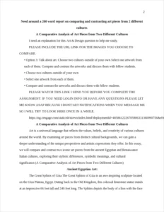 Comparative Analysis of Art Pieces – page 2
