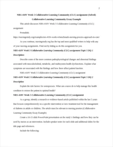 Collaborative Learning Community Essay Example – page 2