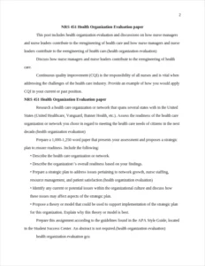 health organization evaluation – page 2