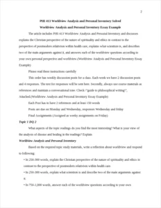 Worldview Analysis and Personal Inventory – page 2