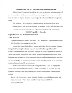 NRS 493 Topic 3 Discussion – page 2