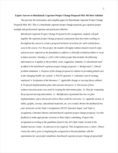 benchmark capstone project change proposal – page 2
