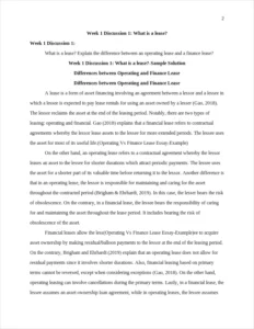Operating Vs Finance Lease Essay-Example – page 2