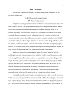 Job Order Costing System-Essay-Sample – page 2