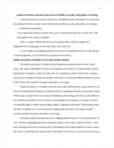 Health care policy and politics in Nursing – page 2