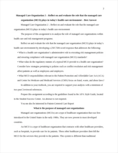 Managed Care Organization – page 2