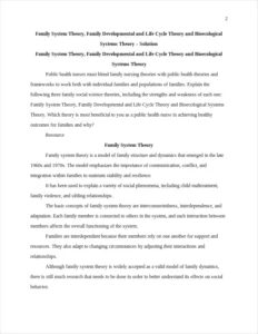 Family System Theory – page 2