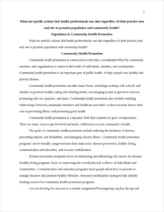Community Health Promotion – page 2