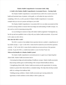 Shadow Health Comprehensive Assessment – page 2