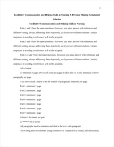 Facilitative Communication and Helping Skills in Nursing – page 2