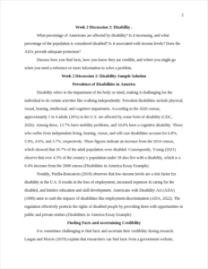Disabilities in America Essay Example – page 2