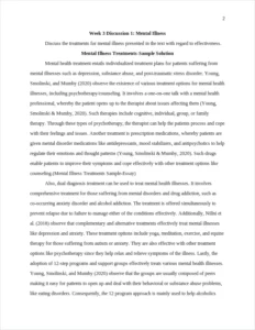 Mental Illness Treatments Sample-Essay – page 2