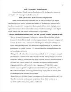 Health Insurance Essay Example – page 2