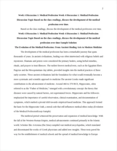 Evolution of the Medical ProfessionEssay-Sample – page 2